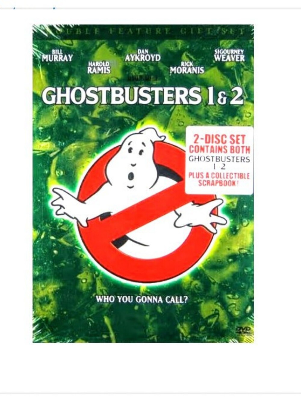 👻 Ghostbusters 1 & 2 👻  Double Feature 2-DVD Gift Set + Collectible Scrapbook